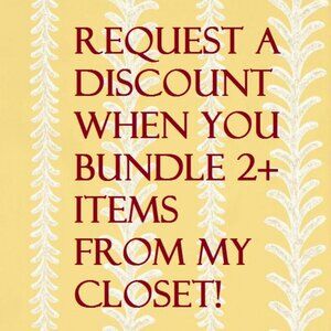 Request a Discount When You Bundle 2 or More Items from My Closet